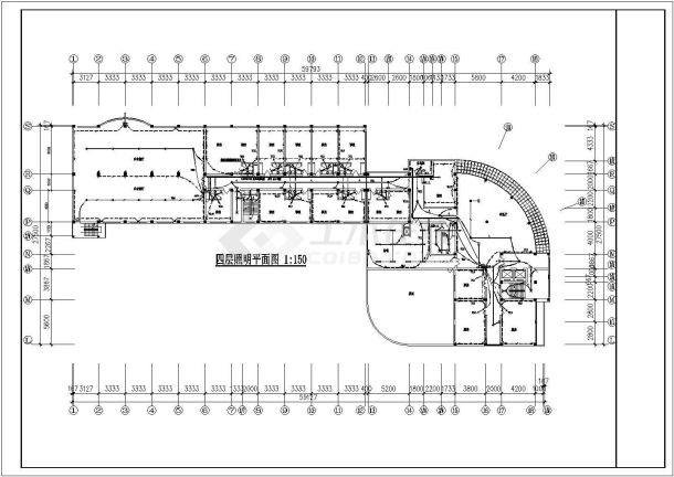 酒店电气设计方案及施工方案CAD图纸全套-图二
