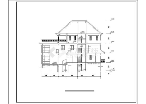 2套4层私人别墅建筑施工图纸（共11张）-图一