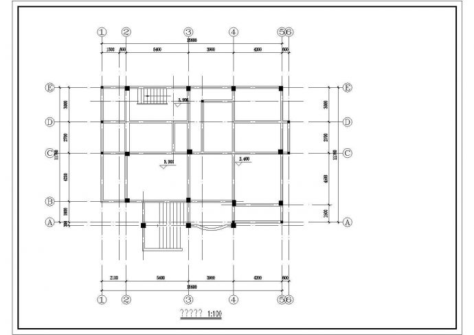 某地钢结构错层别墅建筑结构设计施工图_图1