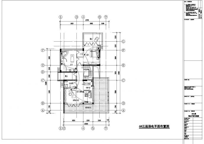 比较详细的古典别墅建筑施工图（附效果图）_图1