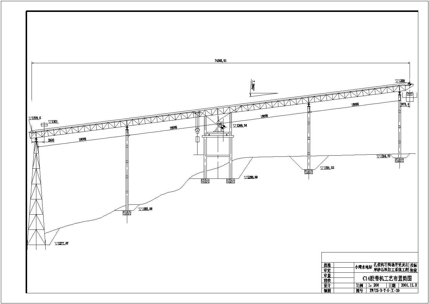 小湾水电站大型砂石料场设计施工图