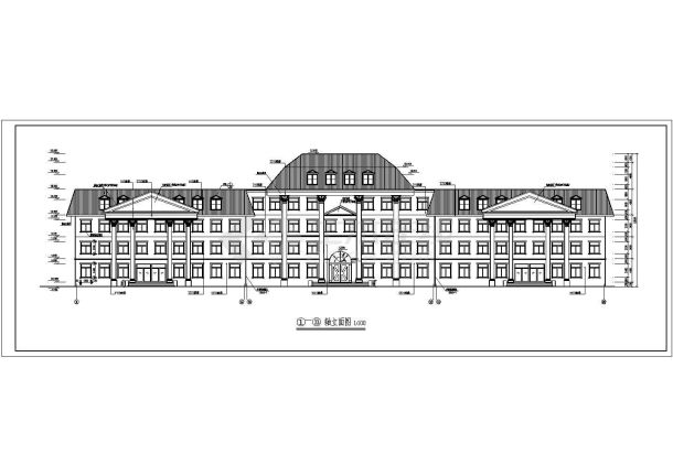 某地方多层办公楼设计建施工图大全套-图一