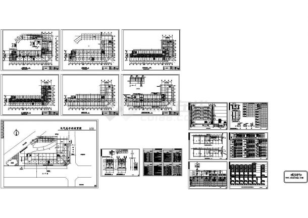 某小型商业综合楼配电设计cad全套电施图（含电气设计说明，23张图）-图一