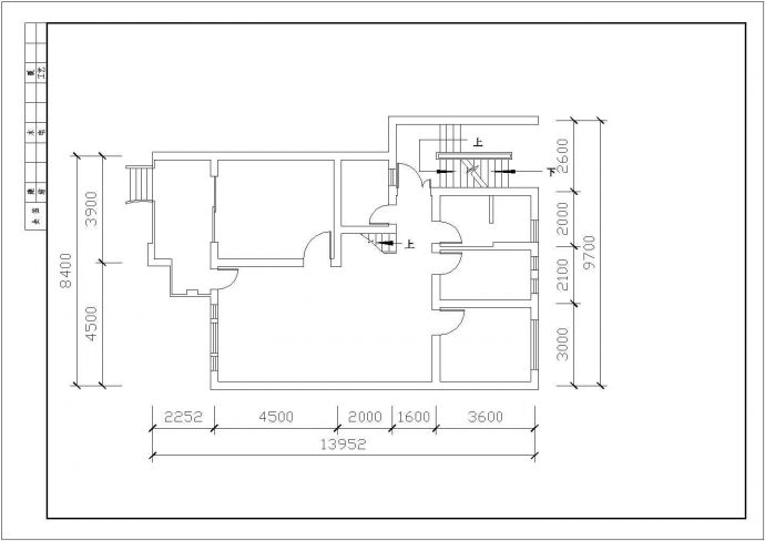小屋室内装修设计的完整cad施工图_图1