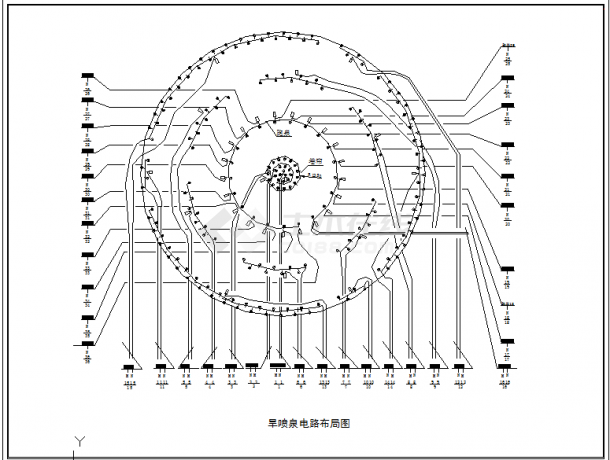 某地小型喷泉给排水cad施工图纸（节点详细）-图二