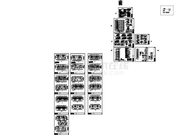 某大型商业综合楼配电设计cad全套电气施工图纸（含设计说明，200张图）-图一
