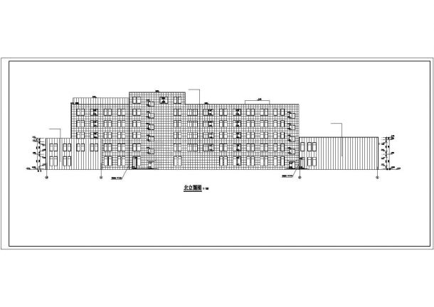 某六层星级酒店建筑cad施工设计图纸-图二