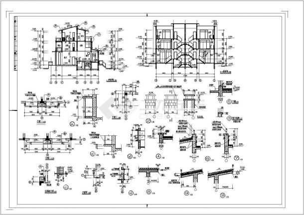 某地级市165平米别墅建筑设计施工图-图二