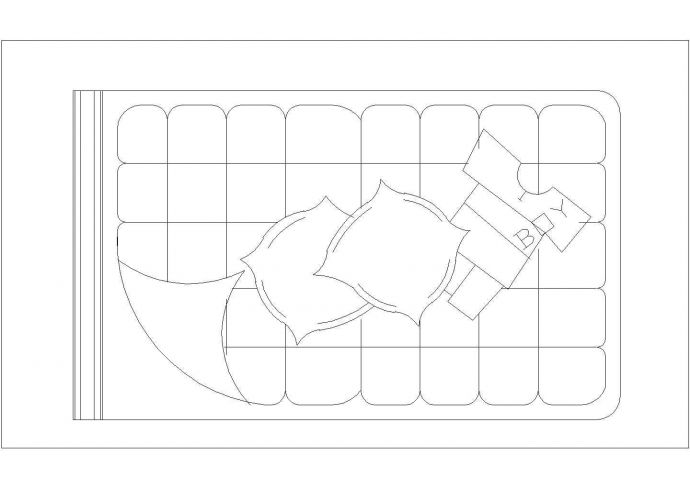 常用cad家装素材图块之长形餐桌_图1