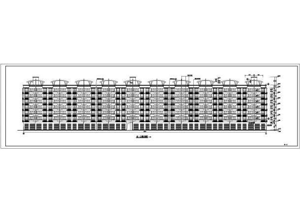 某地七层新建单元住宅楼建筑设计图-图一