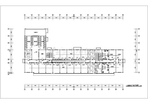 某食堂宿舍全套电气设计CAD施工图-图二