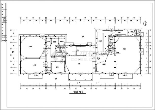 风景区餐厅全套电气设计施工CAD图-图一