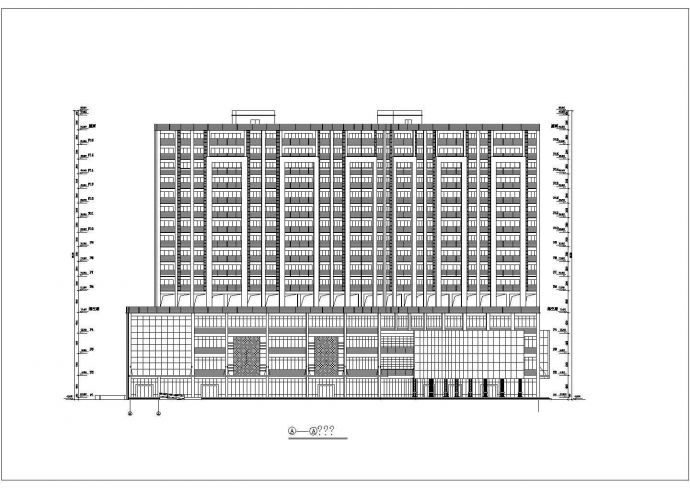某地区大型高层商住楼全套详细设计图纸_图1