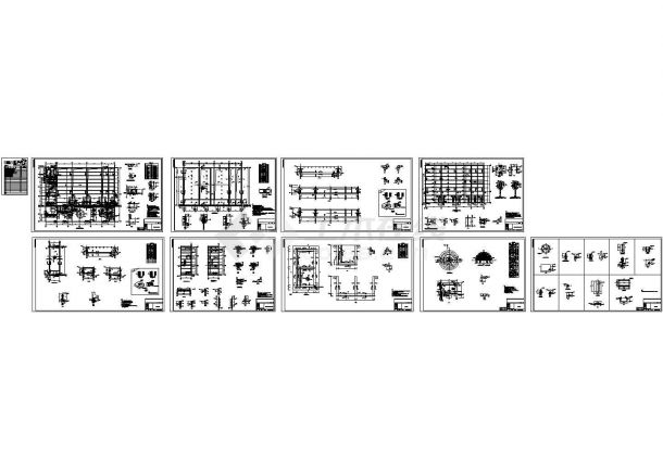 某电厂工业废水车间施工设计图纸（含建筑图 结构图 4个CAD）-图一