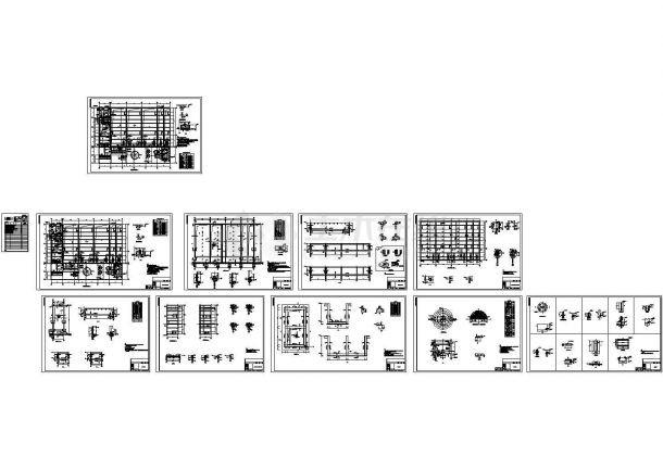 某电厂工业废水车间施工设计图纸（含建筑图 结构图 4个CAD）-图二