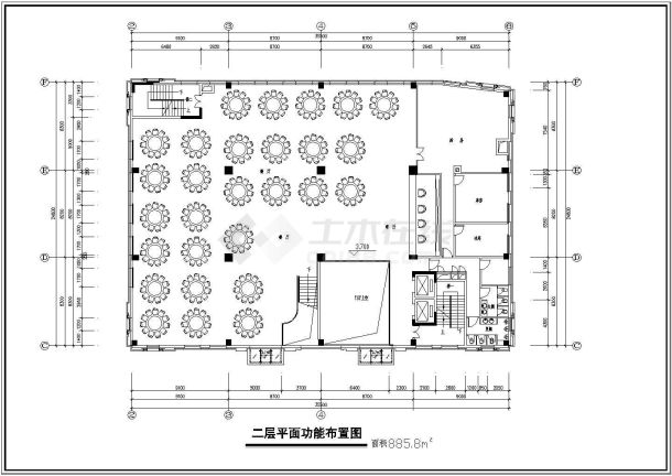 广州酒店建筑结构施工cad全套方案设计图-图二