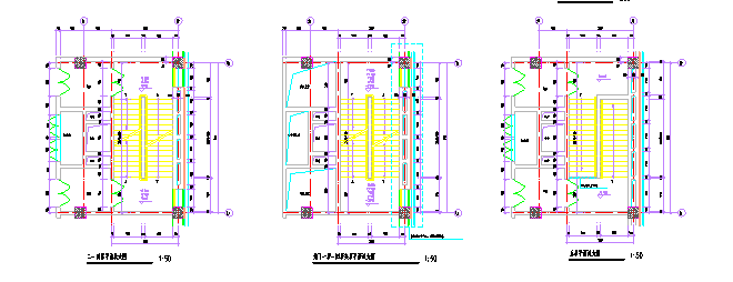 多层商场楼梯电梯扶梯钢结构节点详图_图1