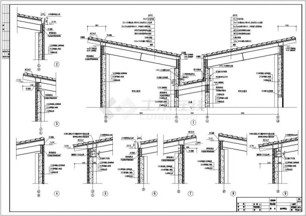 [南方]黄永玉博物馆建筑墙身cad施工设计方案详细图-图一