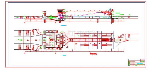 某地市泵站结构CAD平面图-图一