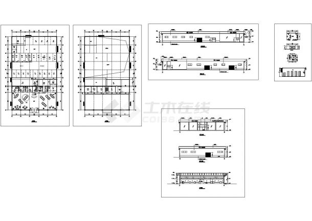 北京现代4S店建筑设计施工图纸-图一