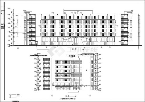 某安全商业综合楼建筑设计CAD施工图-图一