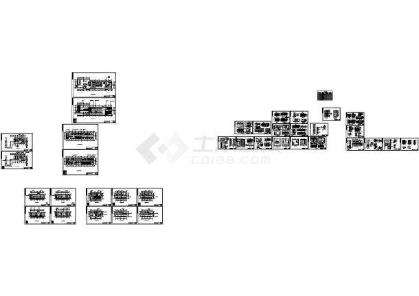 某高速公路服务区综合楼装修设计施工CAD图-图一
