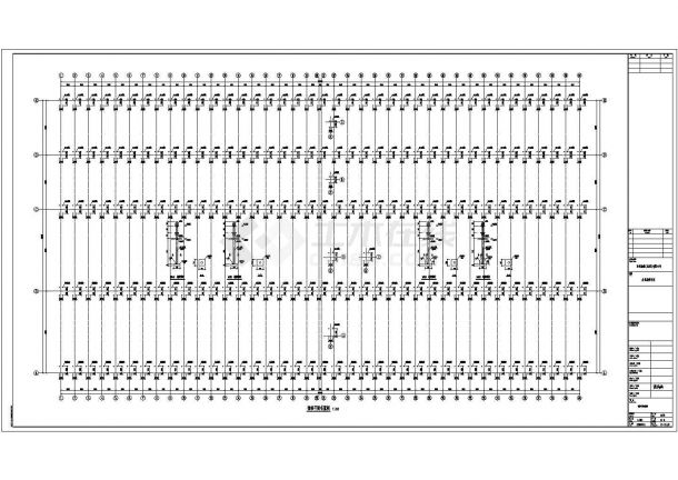 扬州某四联跨格构柱门式钢架厂房结构施工图-图二