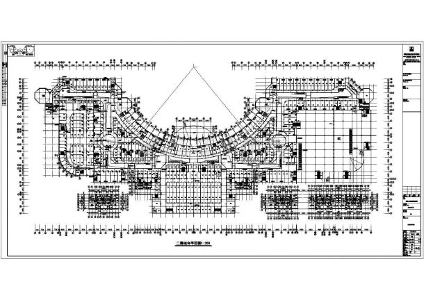 沈阳亿丰广场五层框架商业项目建筑平面图-图二