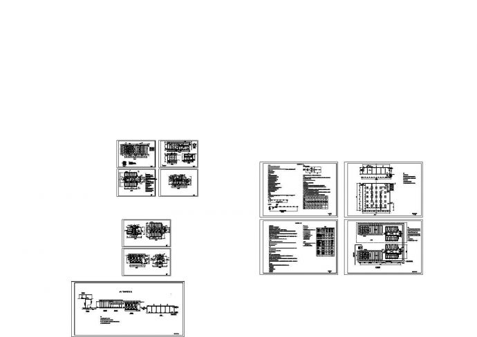 自来水厂处理工艺图全套CAD_图1