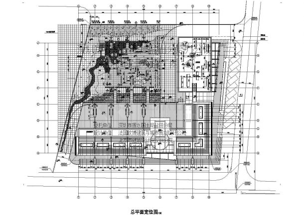 深圳规划国土局盐田分局办公楼庭院景观设计CAD施工图-图一