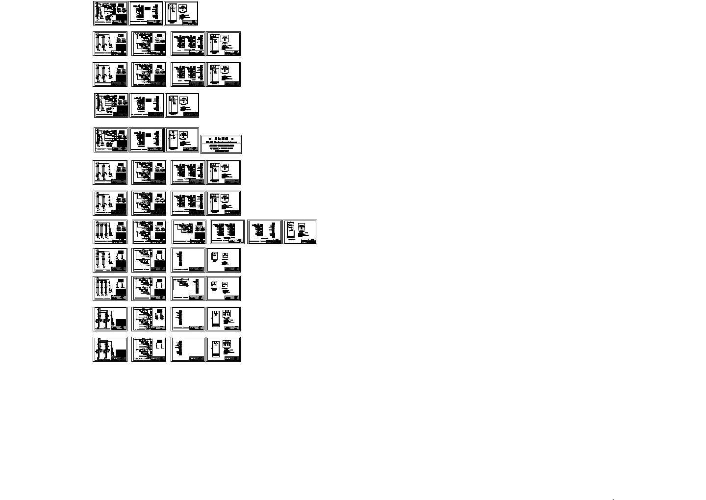 [设计图]某工厂控制柜成套电气设计cad施工图纸（大院设计，47张图）