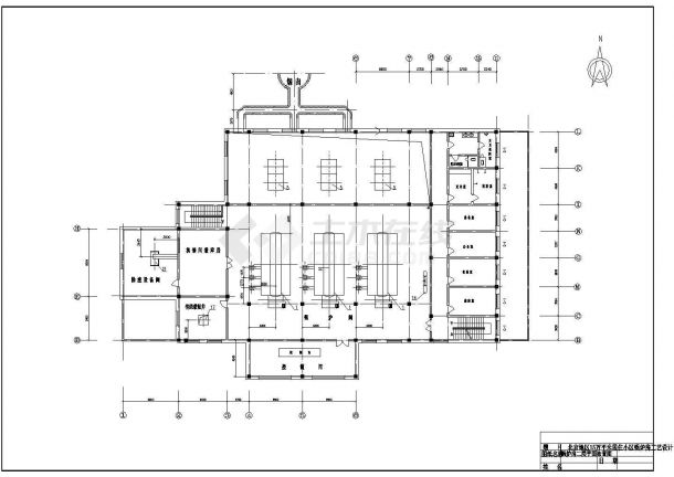 北京某小区锅炉房CAD工艺设计详情图纸-图一