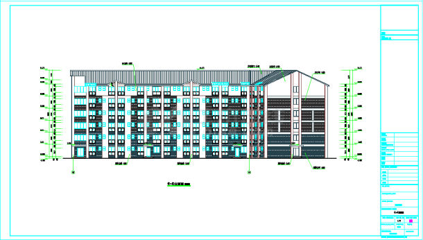 某大学高层教学综合楼全套建筑CAD施工图纸-图二