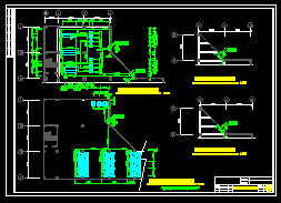 空调冰水主机房平面及系统图
