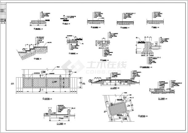 某城市精美小区园建工程CAD图-图一