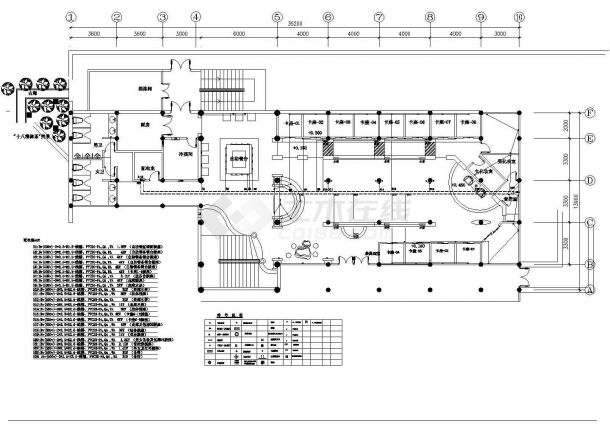 五星级标准茶馆全套电气设计施工CAD图-图二