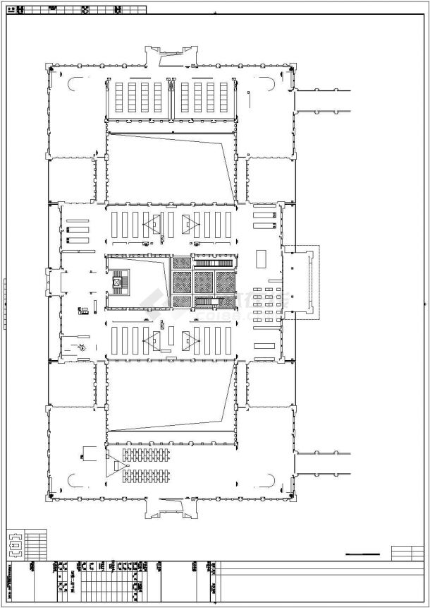 某知名大学校园主群楼建筑规划设计施工图（ 含效果图）-图二