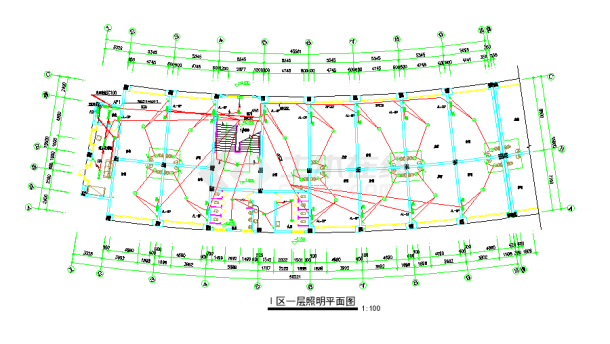 某批发市场电气cad施工平面图纸全套-图二