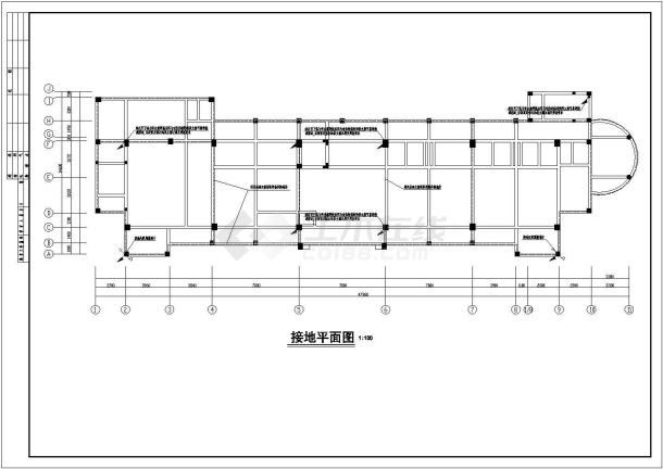 招待所电气cad施工平面图纸全套-图一