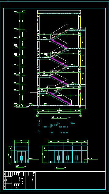 6层钢框架综合医院建筑结构设计施工图-图一