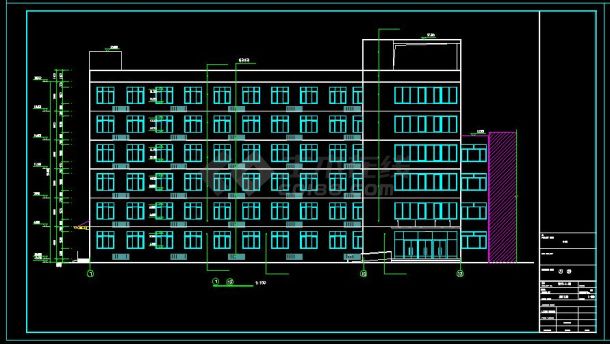 6层钢框架综合医院建筑结构设计施工图-图二