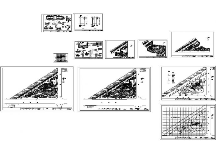 某公园园林景观设计cad全套施工图（大院设计，11张图）_图1