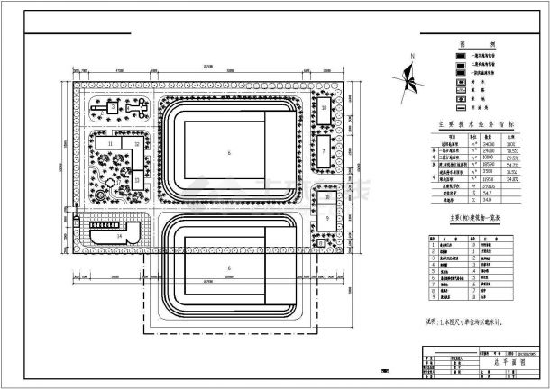 四川某县城市污水处理工程CAD图纸-图二