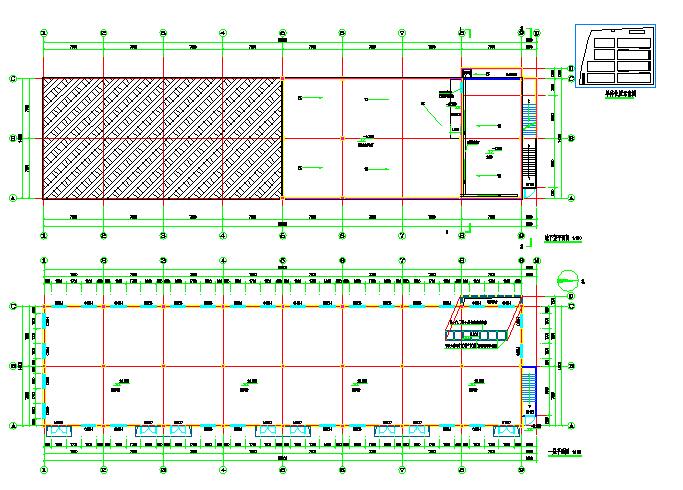 地下室带水泵房建筑图（附属用房 ）_图1
