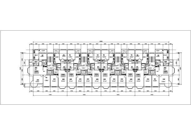 某地区高层住宅户型建筑cad图纸-图一