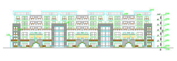 某地花园洋房住宅建筑cad施工设计图-图一