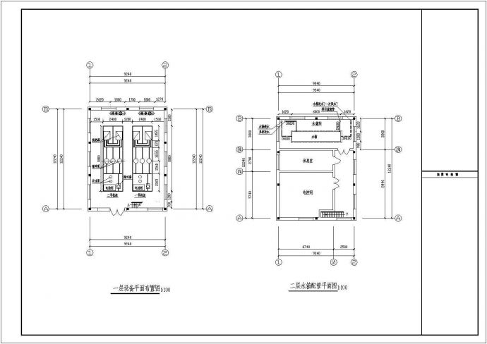 住宅小区整套换热站设计施工CAD图_图1