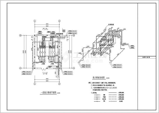 住宅小区整套换热站设计施工CAD图-图二