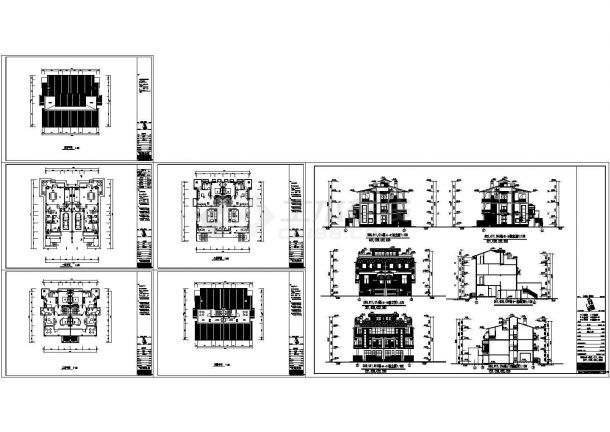 小别墅建筑设计施工图（建筑cad图纸）-图一