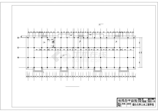 3480平米五层框架商住楼全套毕业设计（含计算书、建筑、结构图）-图一